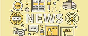 Darstellung von Medien, die Neuigkeiten übermitteln